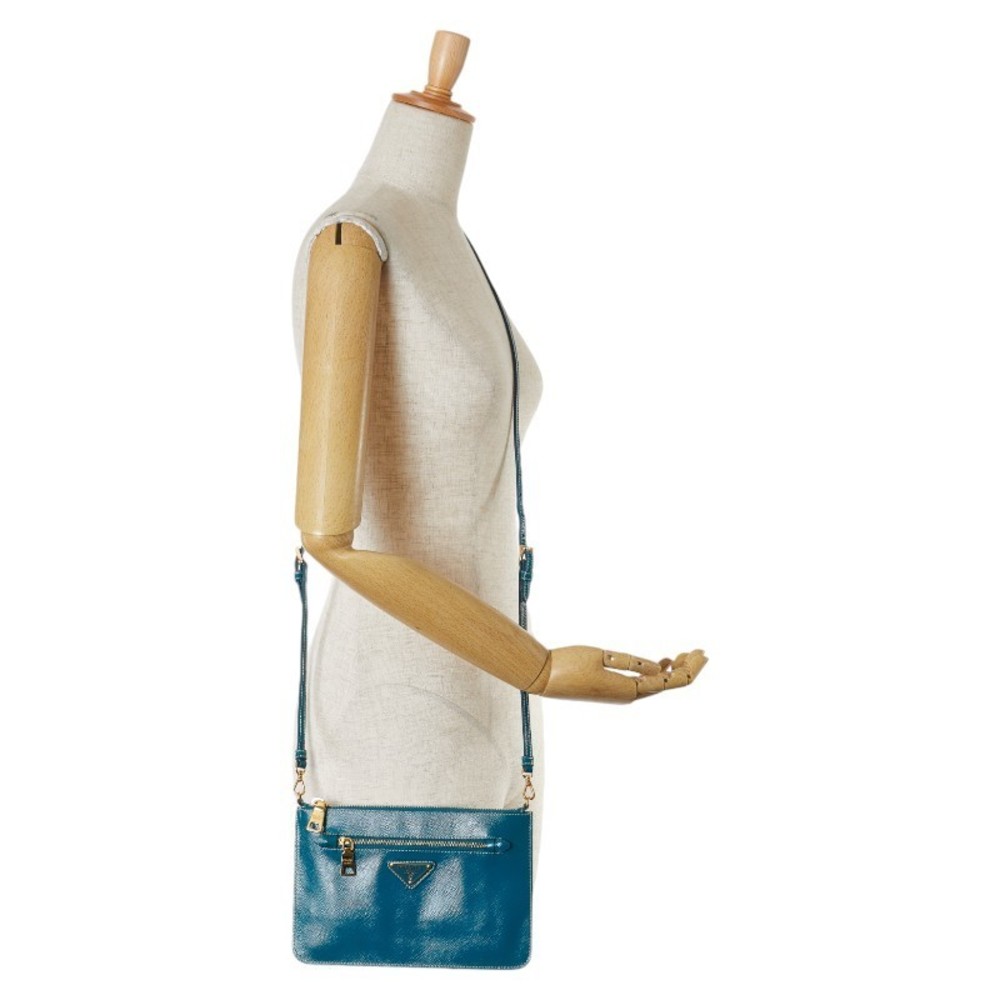 Prada Triangular Saffiano Leather Diagonal Mini S… - image 6